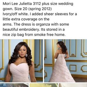 Plus size wedding dress